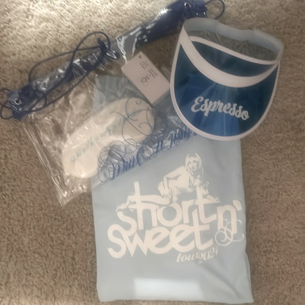 Sabrina Carpenter Official Short N’ Sweet Tour VIP Merch Kit.